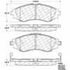 CENTRIC PARTS METALLIC PAD
