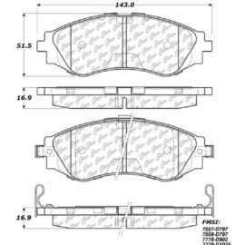 CENTRIC PARTS METALLIC PAD