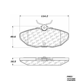 CENTRIC PARTS METALLIC PAD