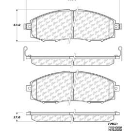 CENTRIC PARTS METALLIC PAD