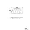 CENTRIC PARTS METALLIC PAD