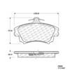 CENTRIC PARTS METALLIC PAD