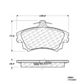 CENTRIC PARTS METALLIC PAD
