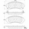 CENTRIC PARTS METALLIC PAD