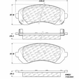 CENTRIC PARTS METALLIC PAD