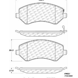 CENTRIC PARTS METALLIC PAD