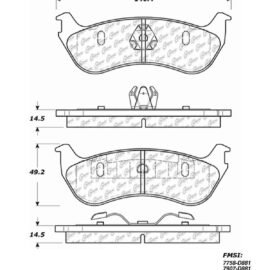 CENTRIC PARTS METALLIC PAD