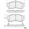 CENTRIC PARTS METALLIC PAD