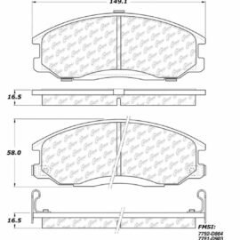 CENTRIC PARTS METALLIC PAD