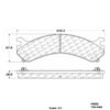 CENTRIC PARTS METALLIC PAD