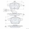 CENTRIC PARTS METALLIC PAD