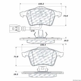 CENTRIC PARTS METALLIC PAD