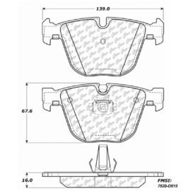 CENTRIC PARTS METALLIC PAD
