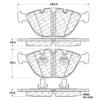CENTRIC PARTS METALLIC PAD