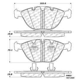 CENTRIC PARTS METALLIC PAD