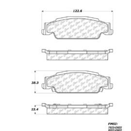 CENTRIC PARTS METALLIC PAD