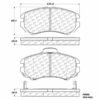 CENTRIC PARTS METALLIC PAD