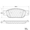 CENTRIC PARTS METALLIC PAD