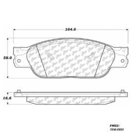 CENTRIC PARTS METALLIC PAD