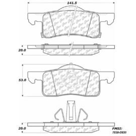 CENTRIC PARTS METALLIC PAD