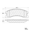CENTRIC PARTS METALLIC PAD