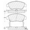 CENTRIC PARTS METALLIC PAD