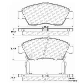 CENTRIC PARTS METALLIC PAD