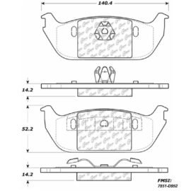 CENTRIC PARTS METALLIC PAD