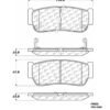 CENTRIC PARTS METALLIC PAD