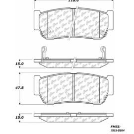 CENTRIC PARTS METALLIC PAD