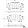CENTRIC PARTS METALLIC PAD