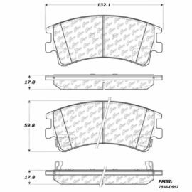 CENTRIC PARTS METALLIC PAD