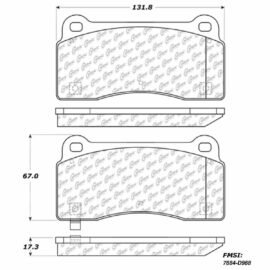 CENTRIC PARTS METALLIC PAD