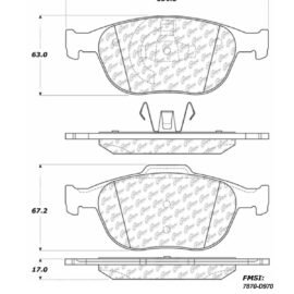 CENTRIC PARTS METALLIC PAD