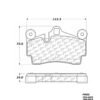 CENTRIC PARTS METALLIC PAD