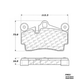 CENTRIC PARTS METALLIC PAD