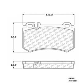 CENTRIC PARTS METALLIC PAD