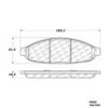 CENTRIC PARTS METALLIC PAD