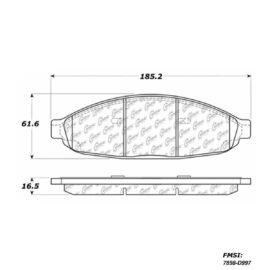 CENTRIC PARTS METALLIC PAD