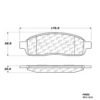 CENTRIC PARTS METALLIC PAD