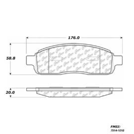 CENTRIC PARTS METALLIC PAD