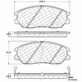 CENTRIC PARTS METALLIC PAD