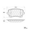 CENTRIC PARTS METALLIC PAD