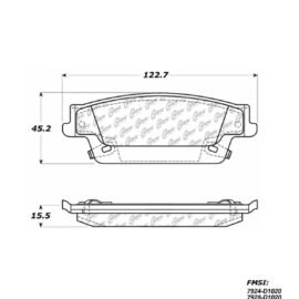 CENTRIC PARTS METALLIC PAD