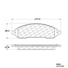 CENTRIC PARTS METALLIC PAD