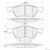 CENTRIC PARTS METALLIC PAD