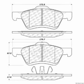 CENTRIC PARTS METALLIC PAD
