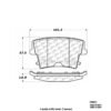 CENTRIC PARTS METALLIC PAD
