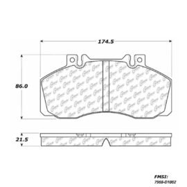 CENTRIC PARTS METALLIC PAD