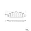 CENTRIC PARTS METALLIC PAD